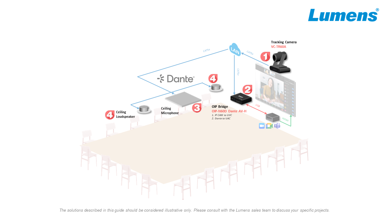 Dual Ceiling Microphones